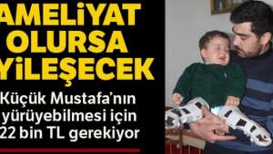 Küçük Mustafa uzanacak yardım elini bekliyor