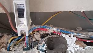 Akedaş Elektirik Saatine Beton Döktü