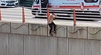 Batman'da köprülü kavşakta intihar girişimi