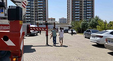 Diyarbakır'da binada çıkan yangında çocukların da olduğu çok sayıda kişi dumandan etkilendi