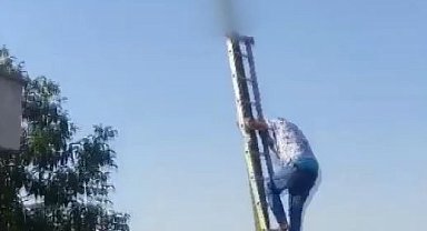 Elektrik direğine çıkan işçi, akıma kapılarak hayatını kaybetti