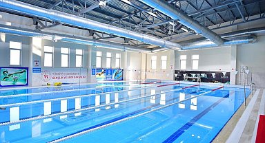 Ergani'de yarı olimpik yüzme havuzu tamamlandı