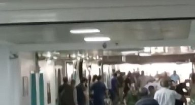 Hastanedeki silahlı kavga sırasında yaşanan panik cep telefonu kamerasında