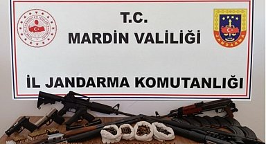 Mardin'de silah ve mühimmat ele geçirildi