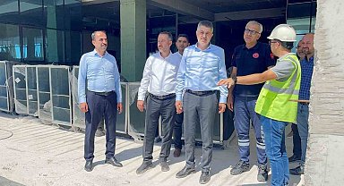 Milletvekili Şan, hastane inşaatında incelemede bulundu