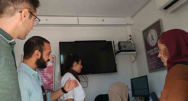 Mobil kanser tarama aracı Dicle'de hizmet vermeye başladı