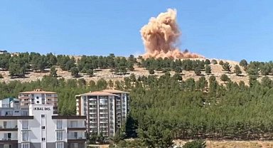Patlatılan dinamit deprem etkisi yaptı