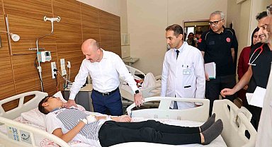 Vali Varol'dan hastalara 'geçmiş olsun' ziyareti