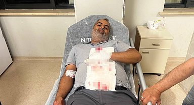 Yorgun mermi bahçede otururken isabet etti