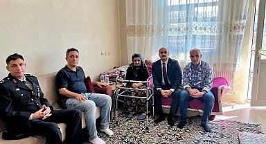 Çelikhan Kaymakamı Altınöz, ilk olarak şehit ailelerini ziyaret etti