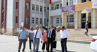 Milli Eğitim Müdürü Tosun okulların fiziki durumlarını inceledi
