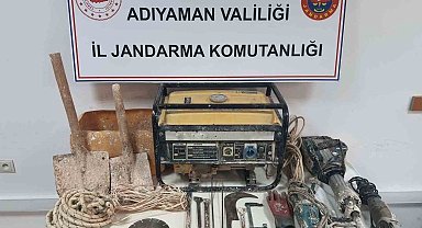 SİT alanında kaçak kazıya jandarma operasyonu