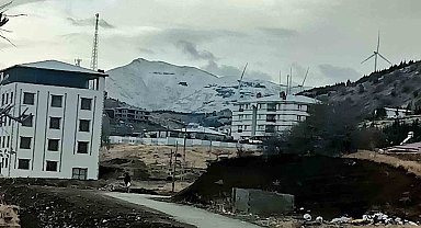 Sincik ilçesinde ilk kar düştü