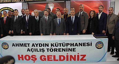 Bakan Yardımcısı Ahmet Aydın adına kütüphane açıldı