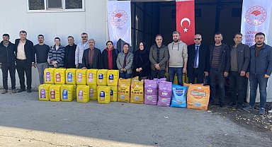 Kurulan modern bahçeler için gübre dağıtımı yapıldı