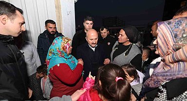 Vali Varol yeni yıl akşamı depremzedelerle bir araya geldi