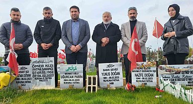 Depremde hayatını kaybeden gazeteciler mezarları başında anıldı