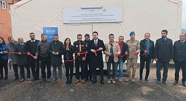 Gölbaşı ilçesindeki konteyner kentlere çok amaçlı çadır kuruldu