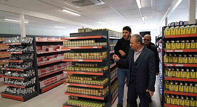 Kılınç, destek markette incelemelerde bulundu