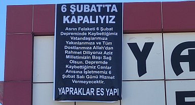 6 Şubat'ta Adıyaman'daki fabrikaların makinelerinden ses gelmeyecek