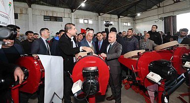 Çiftçilere zirai alet ve ekipman dağıtıldı