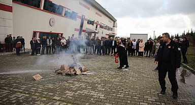 Gençlik ve Spor Müdürlüğü personeline yangın söndürme eğitimi
