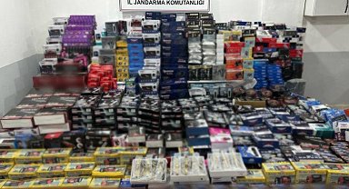 Ülkeye kaçak getirilen yüklü miktarda malzeme ele geçirildi