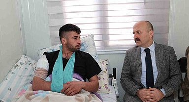 Vali Osman Varol, yaralı askeri ziyaret etti