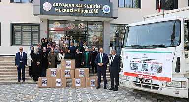 Adıyaman'dan Gazze'ye 10 bin bebek zıbını yola çıktı