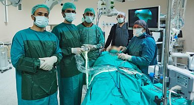 Gölbaşı ilçesinde kapalı olan gözyaşı kanalı ilk defa ameliyatla açıldı