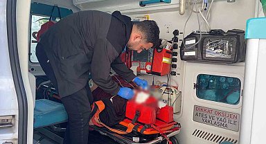 Babasını yaralayıp yoldan geçen adamın boğazına sarıldı
