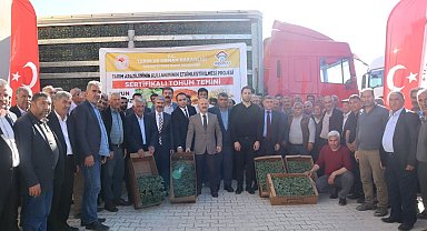 Besni'de çiftçiye 360 bin adet fide dağıtıldı