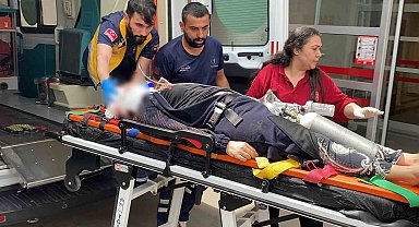 Motosikletten düşerek ağır yaralandı
