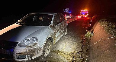 Otomobil şarampole girdi: 2 yaralı