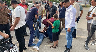 Adıyaman'da minibüs ile motosiklet çarpıştı: 1 yaralı