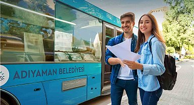Adıyaman Belediyesi'nden YKS öğrencilerine ücretsiz ulaşım desteği