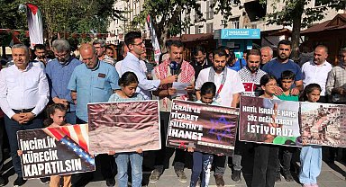 Adıyaman'da İsrail protesto edildi