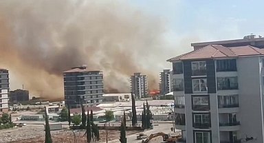 Anız yangını korku ve paniğe neden oldu