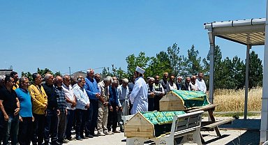 Eşi tarafından öldürülen anne ve kızı toprağa verildi