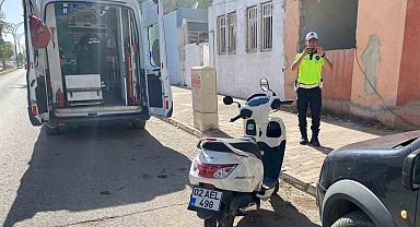 İki motosiklet çarpıştı: 1 yaralı