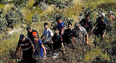 Kayalıklardan düşen şahıs ağır yaralandı