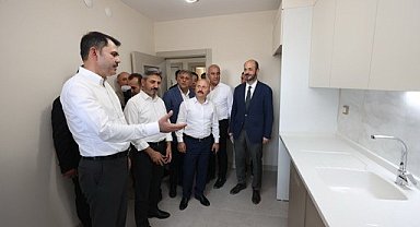 Bakan Kurum, kentsel dönüşüm alanında incelemeler yaptı