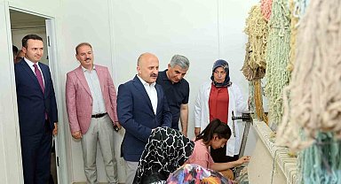 Vali Varol, konteyner kentlerdeki kursları inceledi