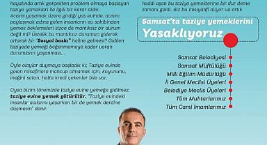 Samsat Belediye Başkanı FIRAT Artık Samsat ta Taziye ve Mevlüt Yemeği Verilmeyecek