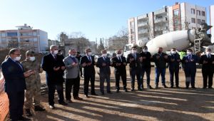 24 derslikli Şeref Cengiz İlkokulu’nun temeli dualarla atıldı
