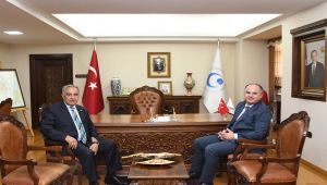 Adalet Komisyonu Başkanı Deniz’den Rektör Turgut’a Ziyaret