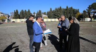 Adıyaman Atatürk Stadyumunda bakım ve yenileme çalışmaları başladı