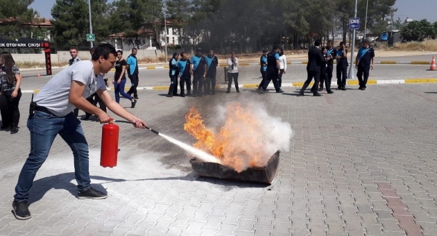 Adıyaman Belediyesi İtfaiyesinden, AVM’de Yangın Tatbikatı