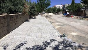 Adıyaman Belediyesi,kaldırım çalışmalarına son hız devam ediyor