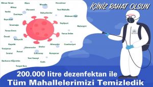 Adıyaman Belediyesi Koronavirüse Karşı 200 Bin Litre Dezenfektan Kullandı
